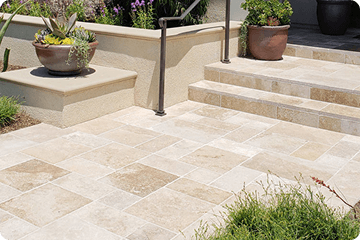 Travertine pavers