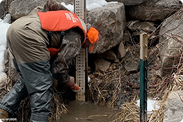 Water level sensor fixing work