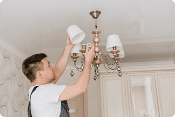 Decorative lights fixing work